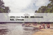 OPPO K12 Plus发布：搭载6400mAh电池，1799元起