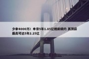 少拿4000万！申京5年1.85亿提前续约 其顶薪最高可达5年2.25亿