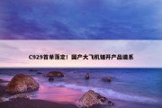 C929首单落定！国产大飞机铺开产品谱系