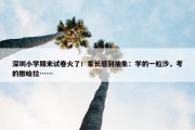 深圳小学期末试卷火了！家长感到抽象：学的一粒沙，考的撒哈拉……