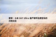 雷军：小米 SU7 Ultra 量产版可选原型车的闪电拉花