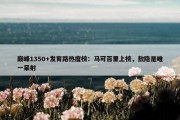 巅峰1350+发育路热度榜：马可百里上榜，敖隐是唯一呆射