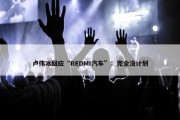 卢伟冰回应“REDMI汽车”：完全没计划