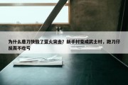 为什么唐刀快毁了萤火突击？新手村变成武士村，跑刀仔反而不吃亏