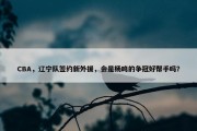 CBA，辽宁队签约新外援，会是杨鸣的争冠好帮手吗？