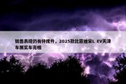 销售表现仍有待提升，2025款比亚迪宋L EV天津车展实车亮相