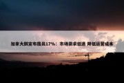 加拿大鹅宣布裁员17%：市场需求低迷 降低运营成本