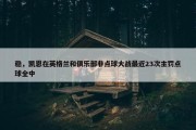 稳，凯恩在英格兰和俱乐部非点球大战最近23次主罚点球全中