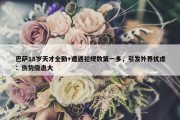 巴萨18岁天才全勤+遭遇犯规数第一多，引发外界忧虑：伤势隐患大