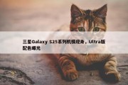 三星Galaxy S25系列机模现身，Ultra版配色曝光