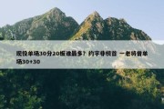 现役单场30分20板谁最多？约字非榜首 一老将曾单场30+30