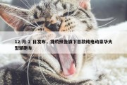 12 月 2 日发布，捷豹预告旗下首款纯电动豪华大型轿跑车