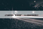 上汽通用发布“真龙插混”，GL8混动好卖就靠它？