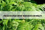 秦皇岛自动化机器人哪家好 秦皇岛自动化设备有限公司