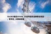 TECNO推出SPARK 30系列变形金刚联名机型，擎天柱_大黄蜂后盖