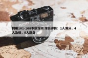 同曦101-108不敌深圳 球员评价：1人满分，4人及格，5人崩盘