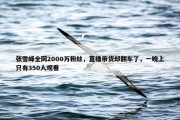 张雪峰全网2000万粉丝，直播带货却翻车了，一晚上只有350人观看