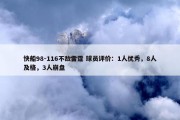 快船98-116不敌雷霆 球员评价：1人优秀，8人及格，3人崩盘