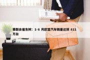 乘联会崔东树：1-8 月欧盟汽车销量达到 811 万台