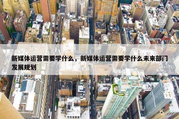 新媒体运营需要学什么，新媒体运营需要学什么未来部门发展规划