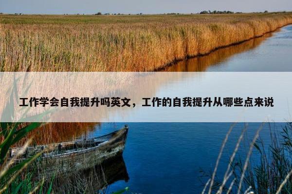 工作学会自我提升吗英文，工作的自我提升从哪些点来说