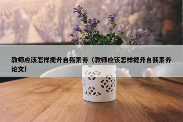 教师应该怎样提升自我素养（教师应该怎样提升自我素养论文）