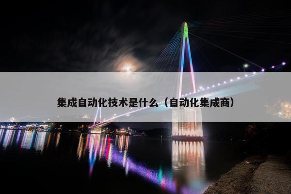 集成自动化技术是什么（自动化集成商）