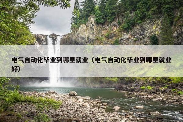 电气自动化毕业到哪里就业（电气自动化毕业到哪里就业好）