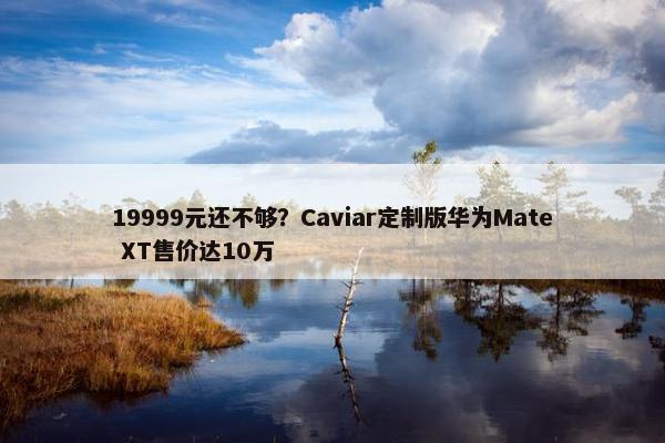 19999元还不够？Caviar定制版华为Mate XT售价达10万