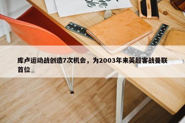 库卢运动战创造7次机会，为2003年来英超客战曼联首位