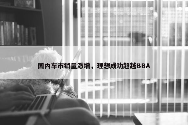 国内车市销量激增，理想成功超越BBA