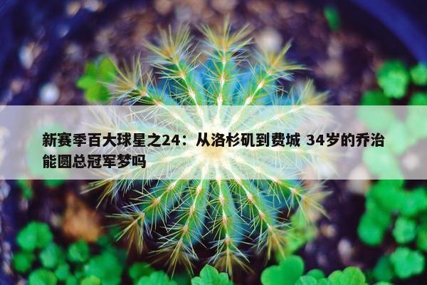 新赛季百大球星之24：从洛杉矶到费城 34岁的乔治能圆总冠军梦吗