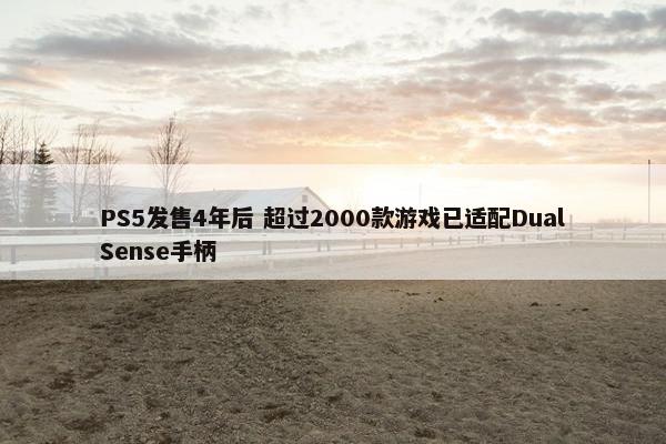 PS5发售4年后 超过2000款游戏已适配DualSense手柄