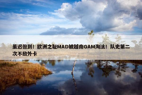 虽迟但到！欧洲之耻MAD被越南GAM淘汰！队史第二次不敌外卡