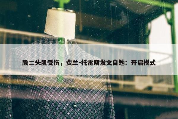 股二头肌受伤，费兰-托雷斯发文自勉：开启模式