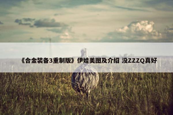 《合金装备3重制版》伊娃美图及介绍 没ZZZQ真好