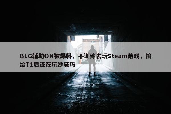 BLG辅助ON被爆料，不训练去玩Steam游戏，输给T1后还在玩沙威玛