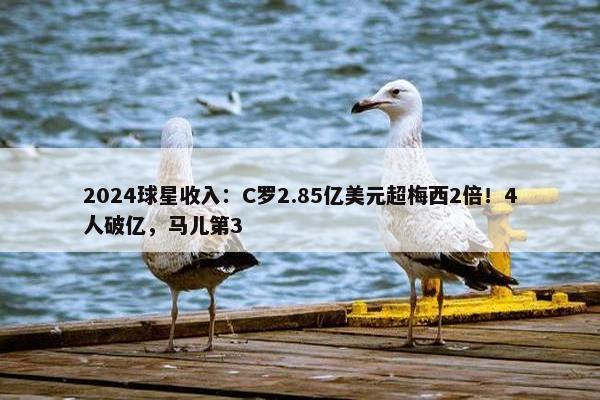 2024球星收入：C罗2.85亿美元超梅西2倍！4人破亿，马儿第3