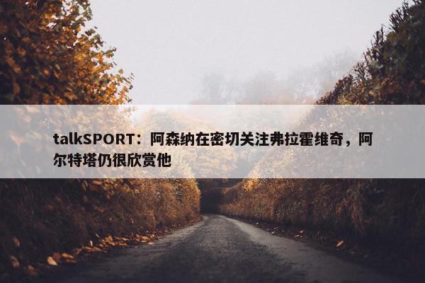 talkSPORT：阿森纳在密切关注弗拉霍维奇，阿尔特塔仍很欣赏他