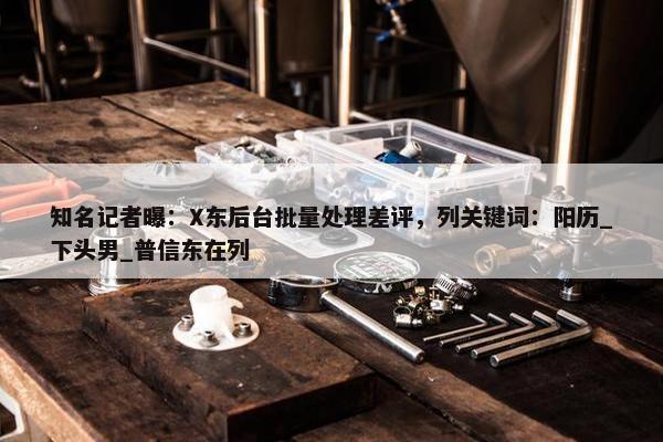 知名记者曝：X东后台批量处理差评，列关键词：阳历_下头男_普信东在列