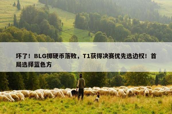 坏了！BLG掷硬币落败，T1获得决赛优先选边权！首局选择蓝色方