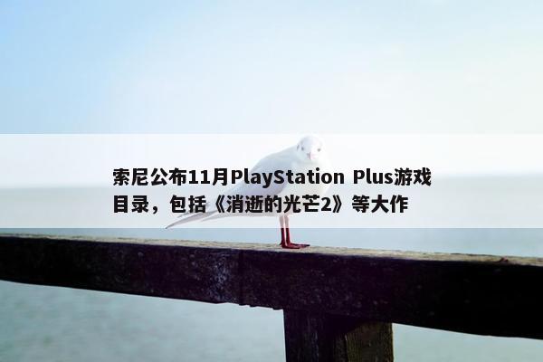 索尼公布11月PlayStation Plus游戏目录，包括《消逝的光芒2》等大作