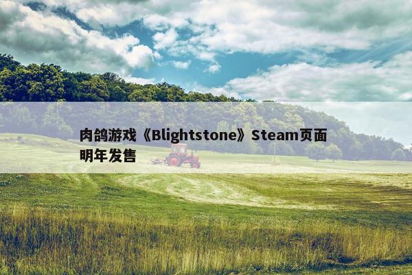 肉鸽游戏《Blightstone》Steam页面 明年发售