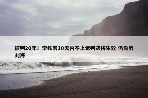 被判20年！李铁若10天内不上诉判决将生效 仍没剪刘海