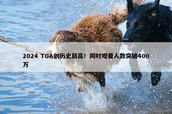 2024 TGA创历史新高！同时观看人数突破400万