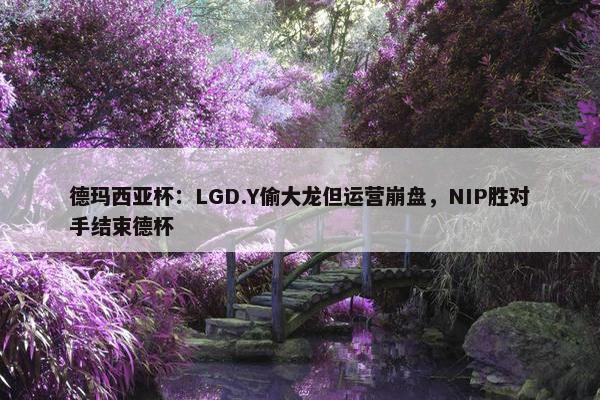 德玛西亚杯：LGD.Y偷大龙但运营崩盘，NIP胜对手结束德杯