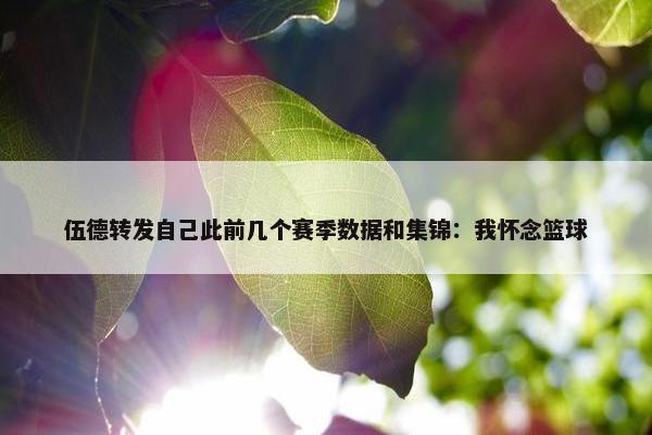 伍德转发自己此前几个赛季数据和集锦：我怀念篮球