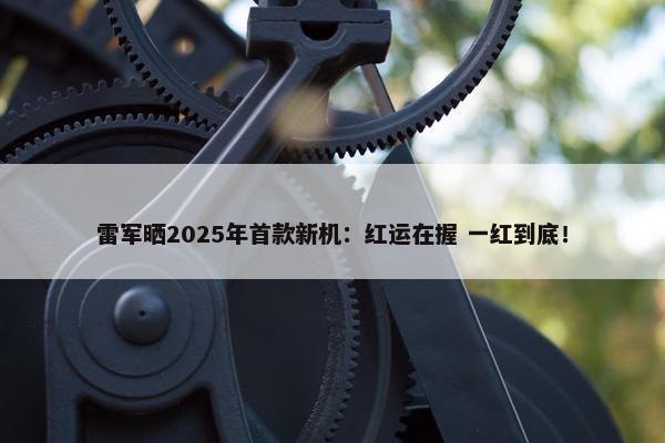 雷军晒2025年首款新机：红运在握 一红到底！