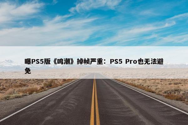 曝PS5版《鸣潮》掉帧严重：PS5 Pro也无法避免