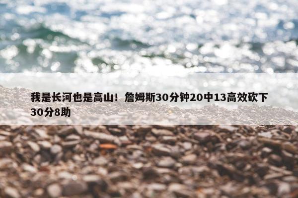 我是长河也是高山！詹姆斯30分钟20中13高效砍下30分8助